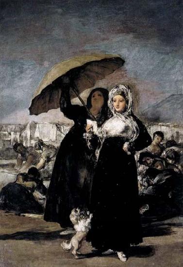 Francisco de goya y Lucientes Les Jeunes or the Young Ones oil painting picture